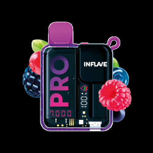 Электронная сигарета Inflave Pro 7000 затяжек Ягодный Микс